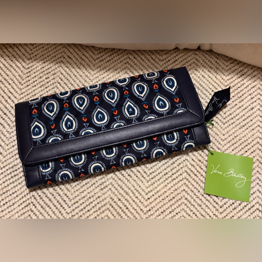 Vera Bradley Blue Marrakesh Motifs  Wallet NWT